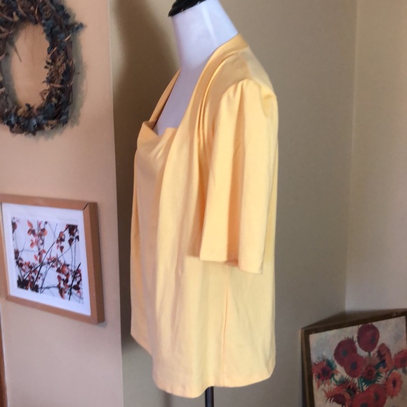 LAFAYETTE 148 Size 1X PLUS Squared Neckline Pullover Cotton & Elastine $188 NEW - Picture 8 of 16